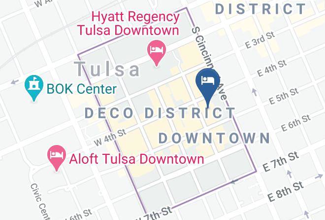 Tulsa - Courtyard By Marriott Tulsa Downtown Maps