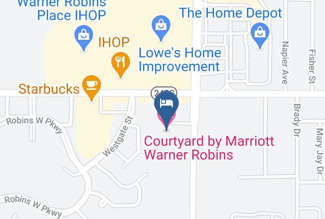 Houston - Courtyard By Marriott Warner Robins Maps