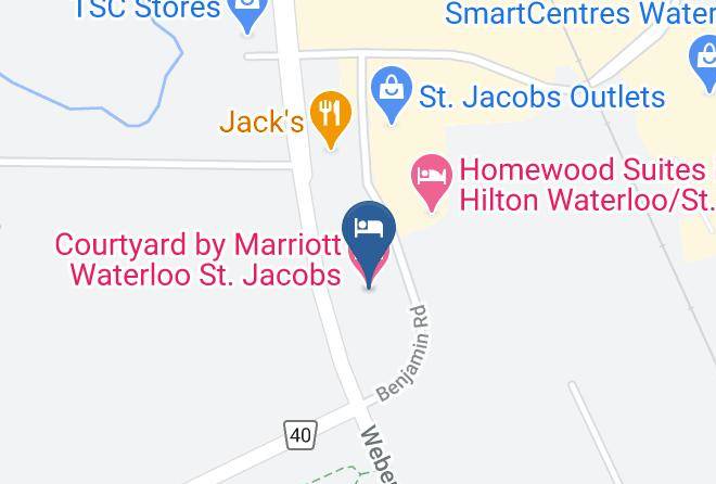 Waterloo - Courtyard By Marriott Waterloo St Jacobs Maps