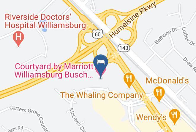 James City - Courtyard By Marriott Williamsburg Busch Gardens Area Maps