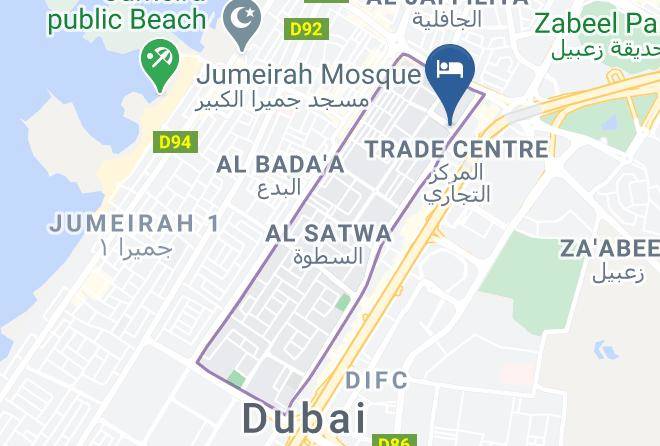 Dubai - Courtyard By Marriott World Trade Centre Dubai Maps