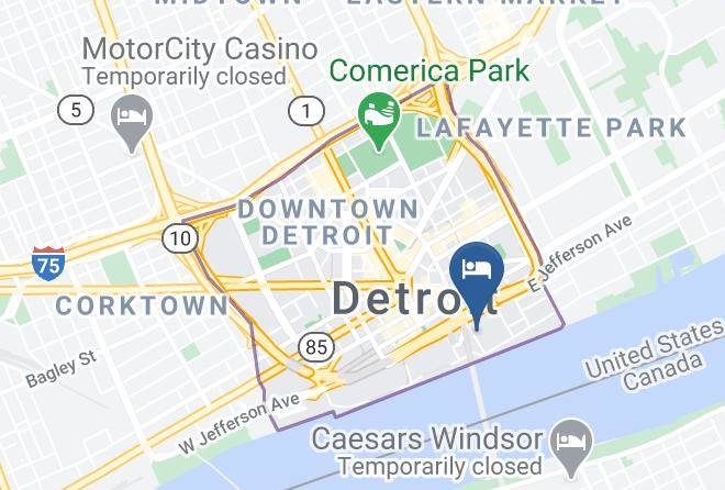 Wayne County Downtown - Detroit Marriott At The Renaissance Center Maps
