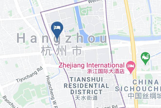 Hangzhou - Courtyard Hangzhou Wulin Maps