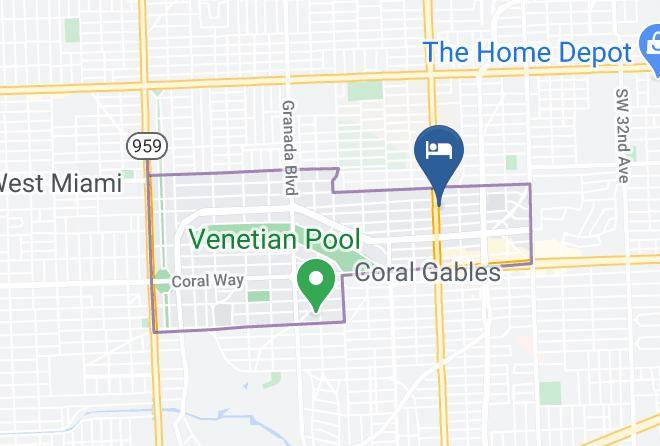Miami Dade - Courtyard By Marriott Miami Coral Gables Maps