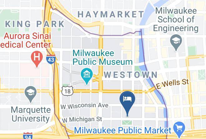 Milwaukee - Courtyard By Marriott Milwaukee Downtown Maps