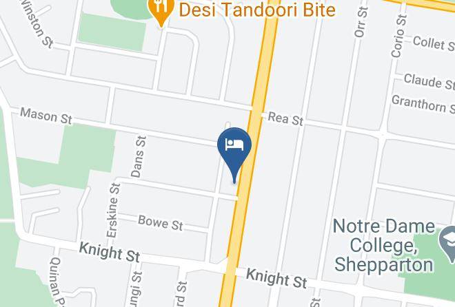 Greater Shepparton - Courtyard Motor Inn Maps