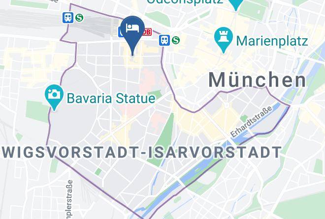 Munich District - Courtyard Munchen Zentrum Maps