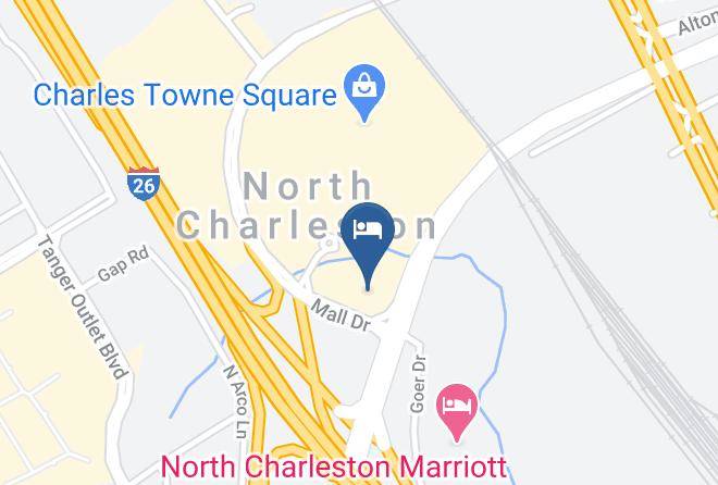 Charleston - Courtyard By Marriott North Charleston Airport Coliseum Maps