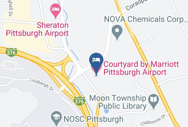 Allegheny - Courtyard By Marriott Pittsburgh Airport Maps
