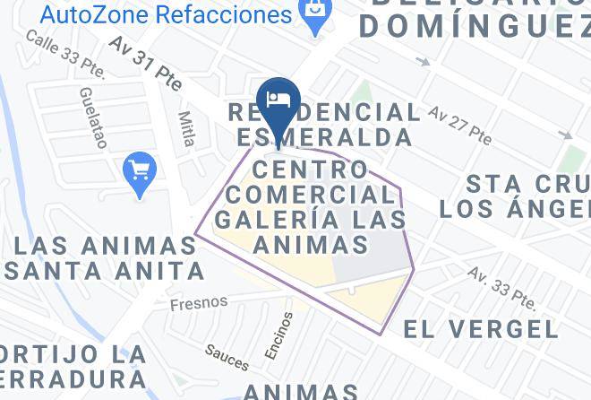Puebla Centroercial Las Animas - Courtyard Puebla Las Animas Maps