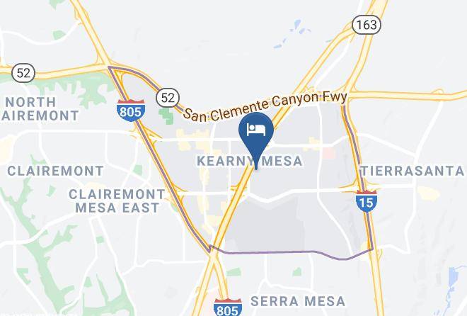 San Diego - Courtyard By Marriott San Diego Central Maps