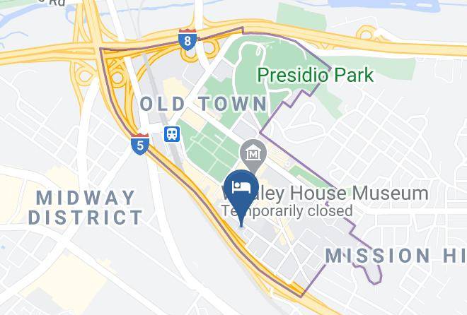Courtyard By Marriott San Diego Old Town Map