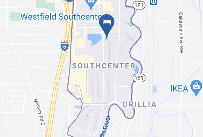 Courtyard By Marriott Seattle Southcenter Map