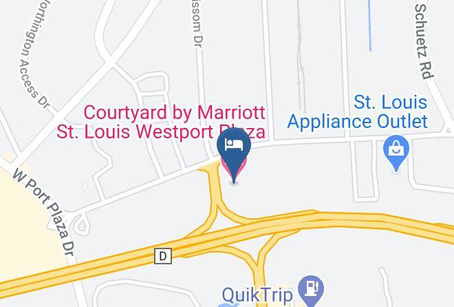Courtyard By Marriott St Louis Westport Plaza Map