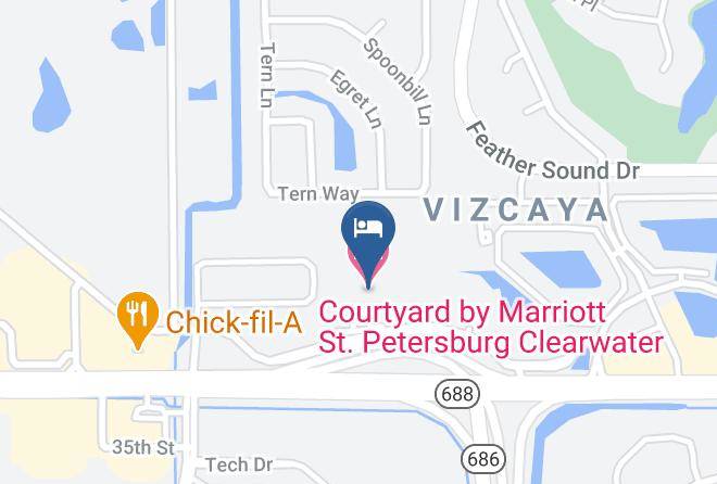 Pinellas - Courtyard By Marriott St Petersburg Clearwater Maps