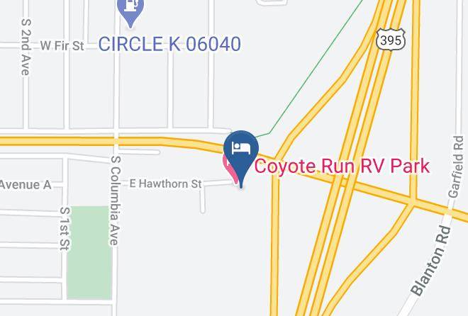 Franklin - Coyote Run Rv Park Maps