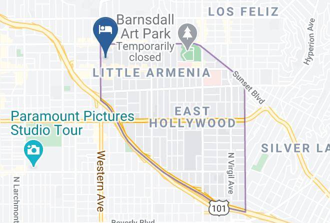 Los Angeles - Cozy Hollywood Get Away Maps