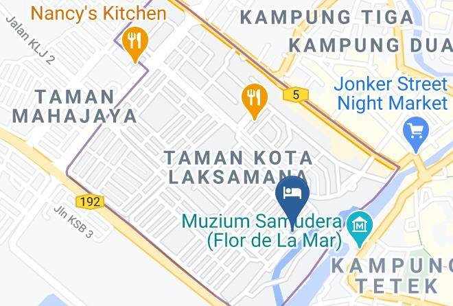 Melaka Tengah - Cozy Riverside Hotel Maps