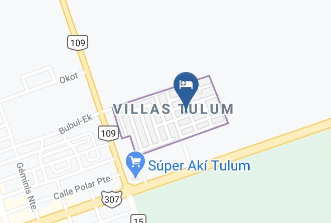 Tulum - Cozy Small Casita Maps
