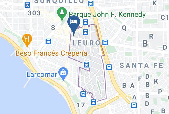 Miraflores - Cozy Wasi Miraflores Maps