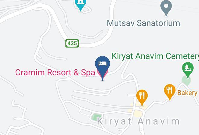 Kiryat Anavim - Cramim Resort & Spa Maps