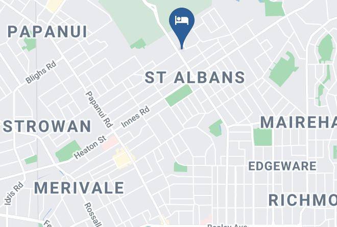 Christchurch - Cranford Oak Motel Maps