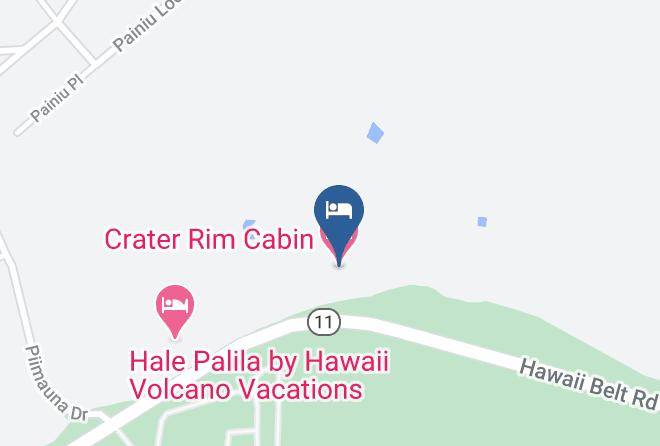 Hawaii - Crater Rim Cabin Maps