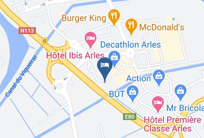 Bouches Du Rhone - Crau Hotel Maps