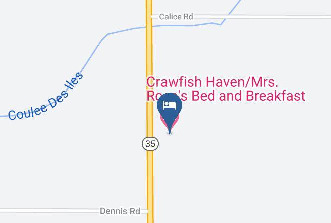 Vermilion Par - Crawfish Haven Mrs Rose's Bed And Breakfast Maps