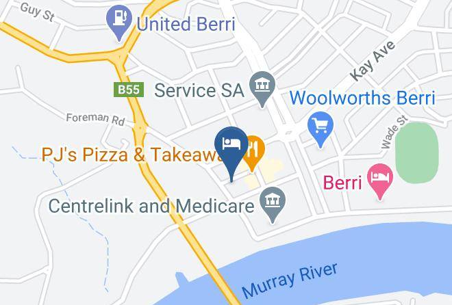 Berri And Barmera - Crawford Terrace Bed And Breakfast Maps