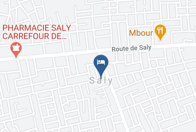 Mbour - Crayons Couleurs Maison D'hotes A Saly Carrefour Maps