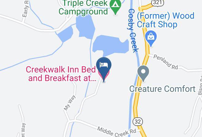 Cocke - Creekwalk Inn Bed And Breakfast At Whisperwood Farm Maps