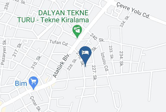 Ortaca - Crescent Hasirci Hotel Maps