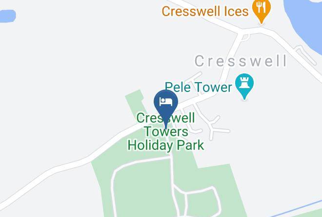 Northumberland - Cresswell Towers Holiday Park Maps