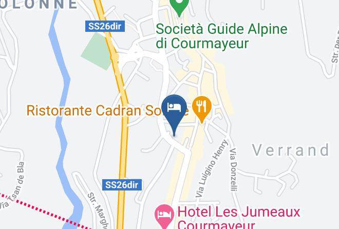 Aosta - Cresta Et Duc Contemporary Alpine Hotel Maps