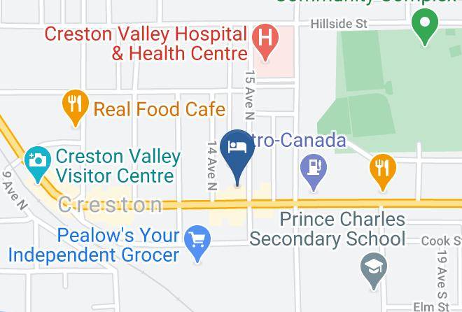 Central Kootenay - Creston Hotel & Suites Maps