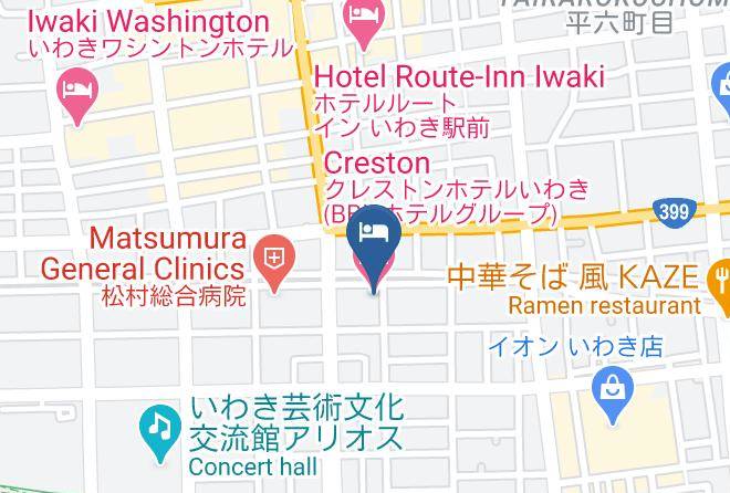 Iwaki City - Creston Hotel Maps