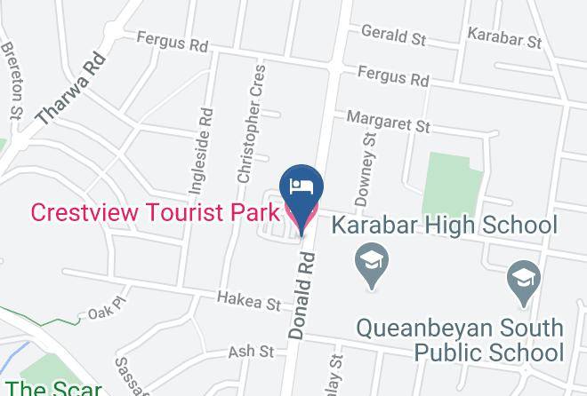 Queanbeyan Palerang Regional - Crestview Tourist Park Maps