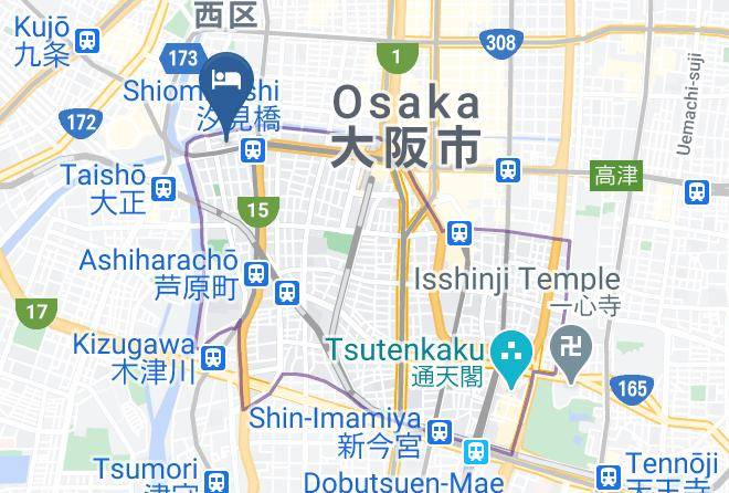 Osaka City Naniwa Ward - Crice Hotel Maps