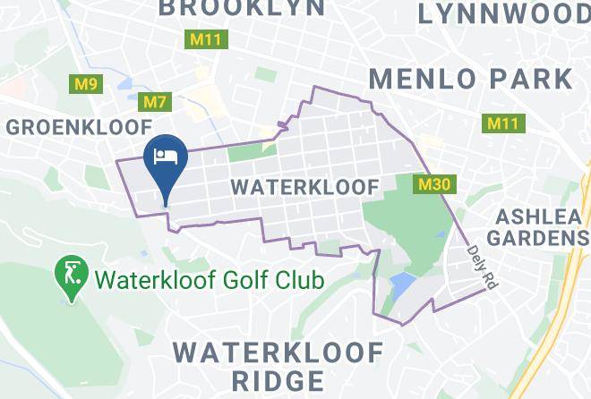 City Of Tshwane - Cricklewood Manor Boutique Hotel Maps