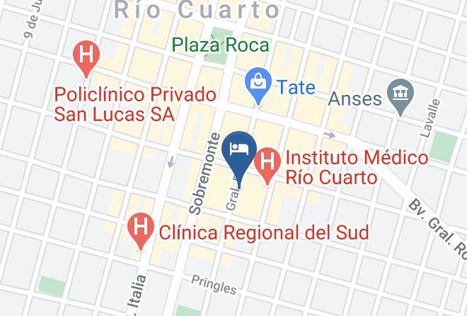 Rio Cuarto Department - Crillon Hotel Maps