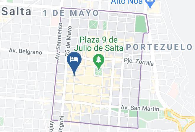Salta - Crillon Hotel Maps