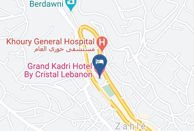 Zahle - Grand Kadri Hotel By Cristal Lebanon Maps