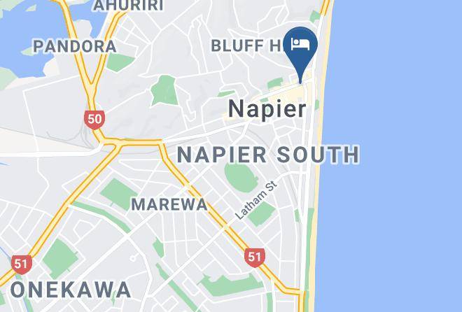 Napier - Criterion Art Deco Backpackers Bbh Maps