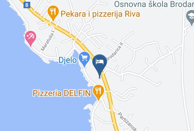 Sibenik - Croatica Suites Brodarica Maps