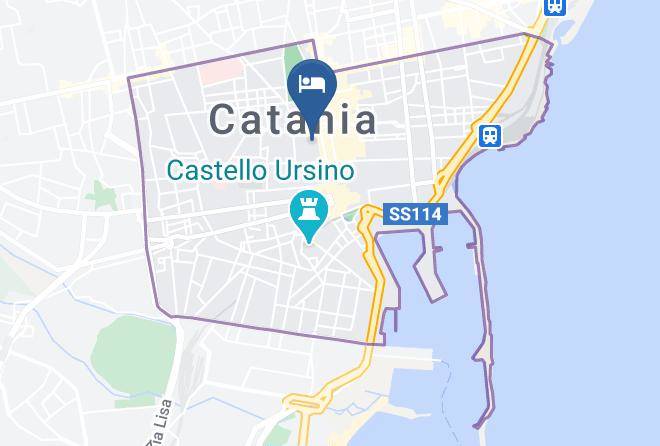 Catania - Crociferi B&b Maps