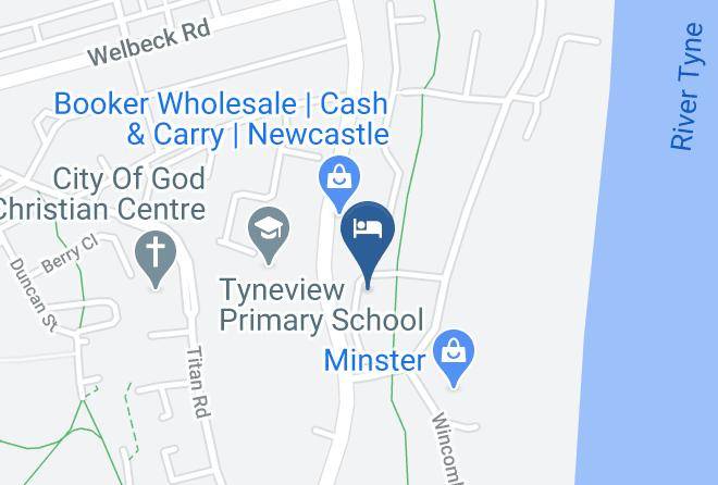 Newcastle Upon Tyne - Crockets Hotel Maps