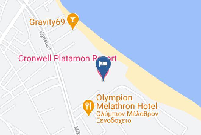 Cronwell Platamon Resort Map