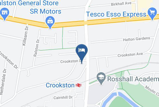 Glasgow City - Crookston Hotel Maps