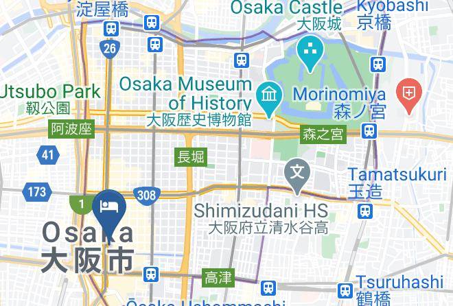 Cross Hotel Osaka Map